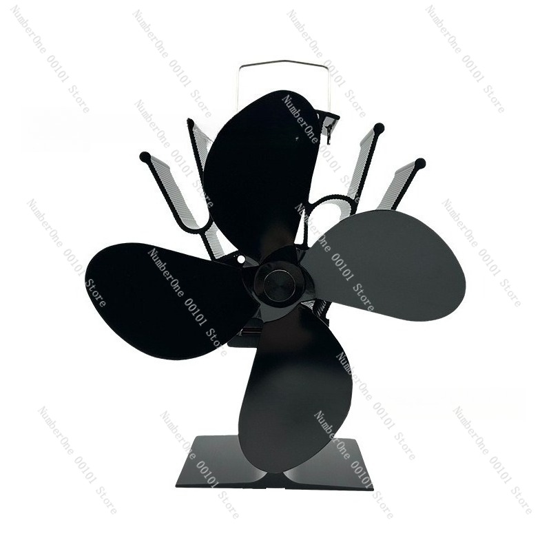 Stove Fan Heat Powered 4 Blade - 4 Blade Heat Powered Stove Fan