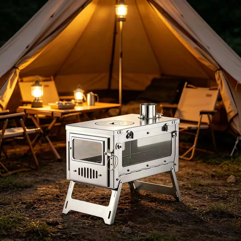 For Titanium Alloy Folding Fur - Titanium Folding Wood Stove Tent review and price