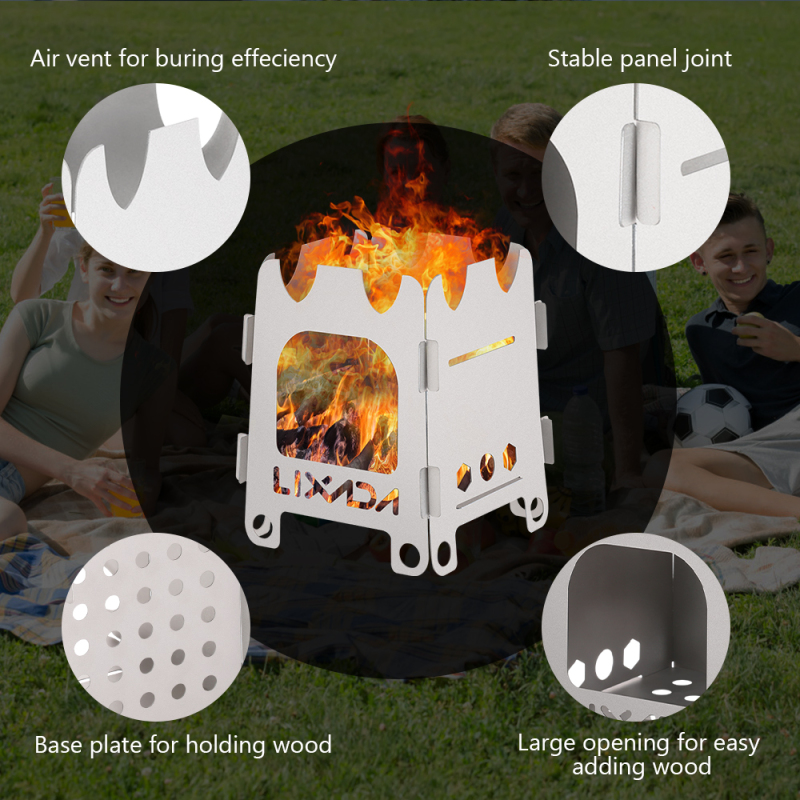 Lixada Titanium/Stainless stee - Titanium Folding Wood Stove Tent review and price