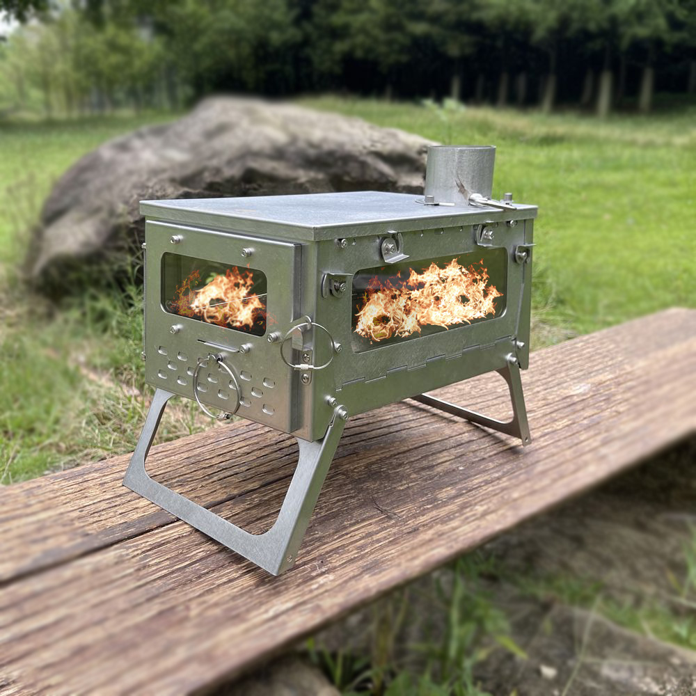 Ultralight Hot Tent Stove With - Hot Tent Wood Stove With Chimney Pipe review and price