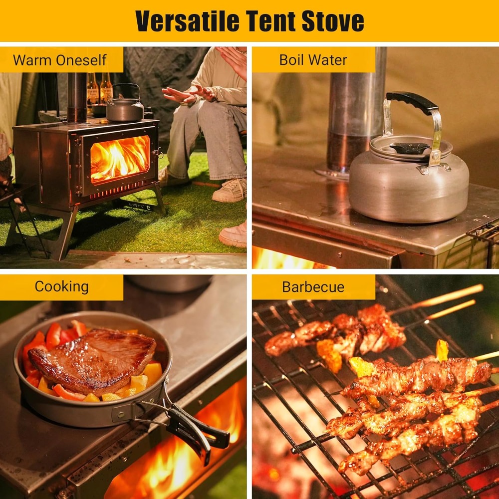 Factory Direct 2026 Portable H - Hot Tent Wood Stove With Chimney Pipe review and price