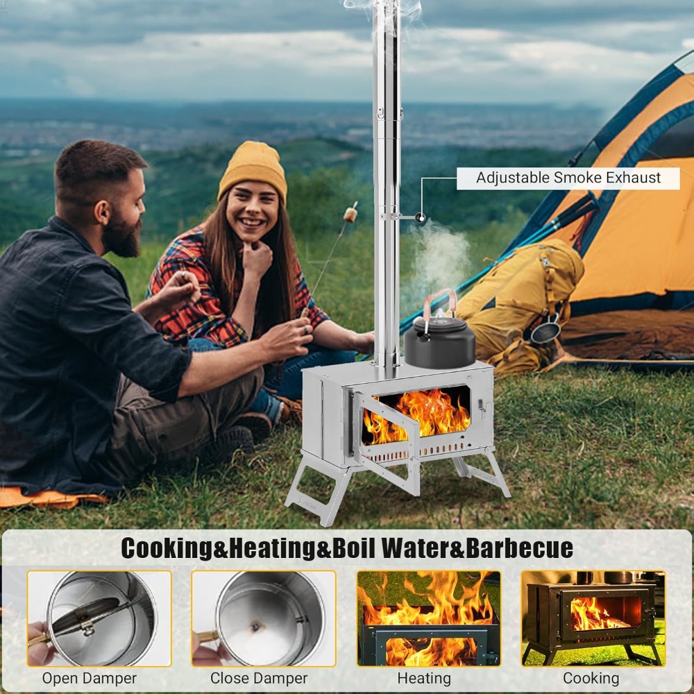 Factory Direct 2026 Portable H - Hot Tent Wood Stove With Chimney Pipe review and price