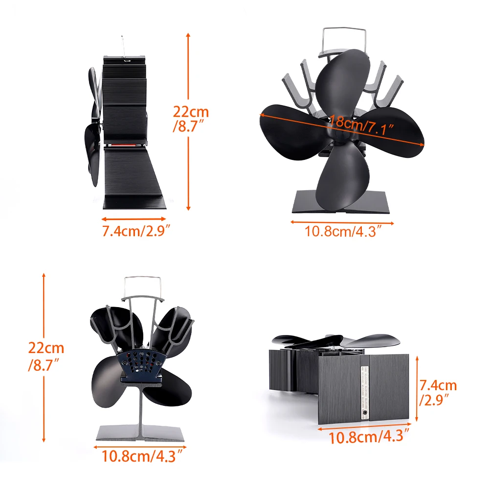 4 Blade Heat Powered Stove Fan - Stove Fan Heat Powered 4 Blade review and price