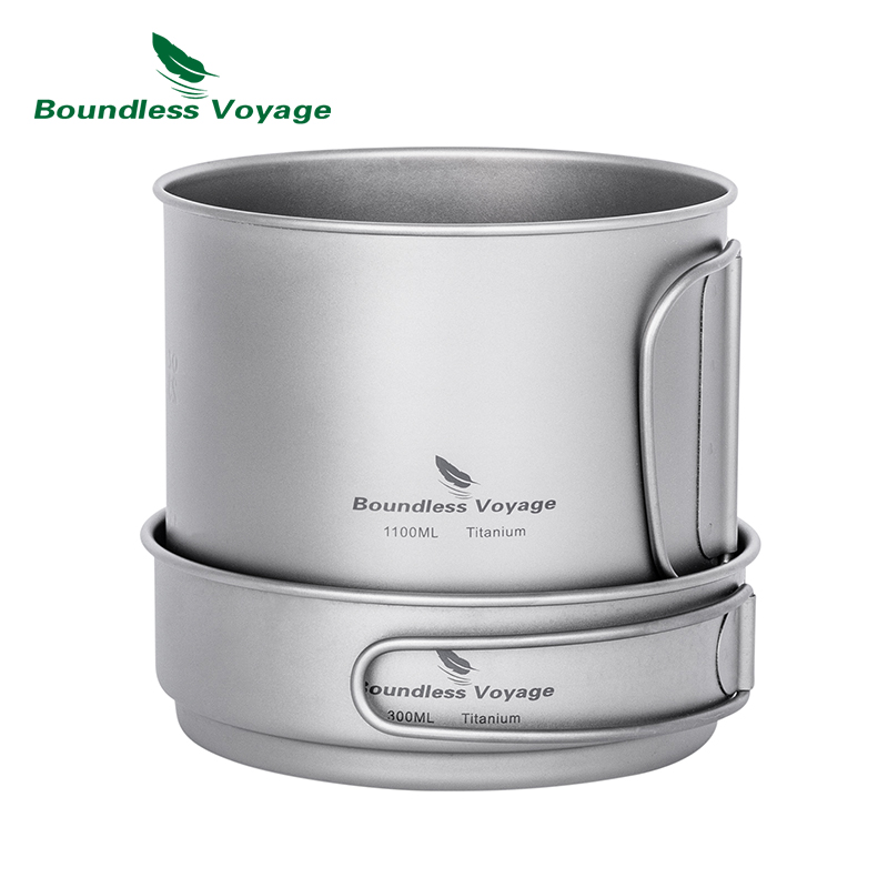 Boundless Voyage Camping Cookw - Titanium Cooking Pot Pan Mess Kit review and price