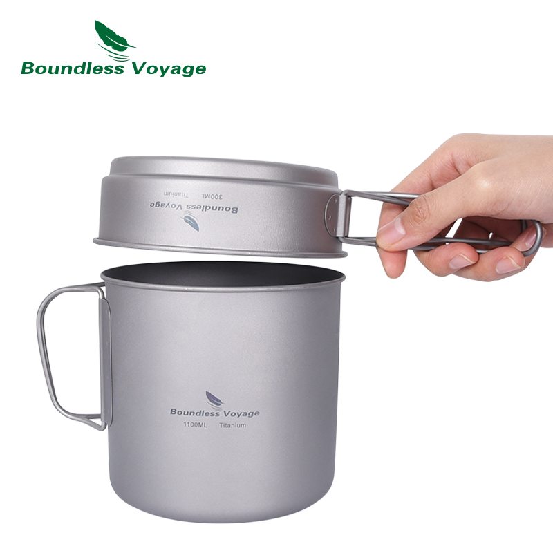 Boundless Voyage Camping Cookw - Titanium Cooking Pot Pan Mess Kit review and price