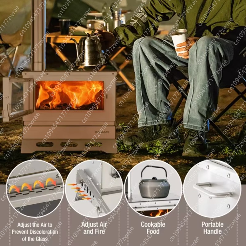 Portable Folding Tent Wood Sto - Hot Tent Wood Stove With Chimney Pipe review and price