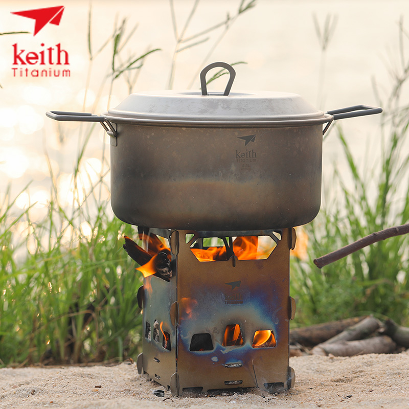 KEITH Pure Titanium Mini Wood  - Ultralight Titanium Wood Stove Backpack review and price
