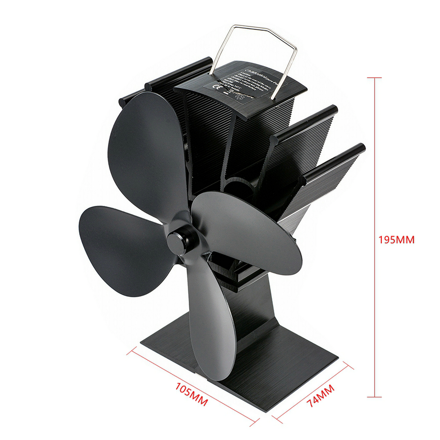 Mini 4 Blade Heat Powered Stov - Stove Fan Heat Powered 4 Blade review and price