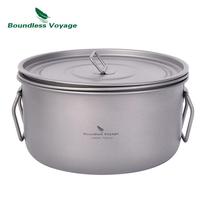 Boundless Voyage Camping Cooki - Titanium Cooking Pot Pan Mess Kit review and price