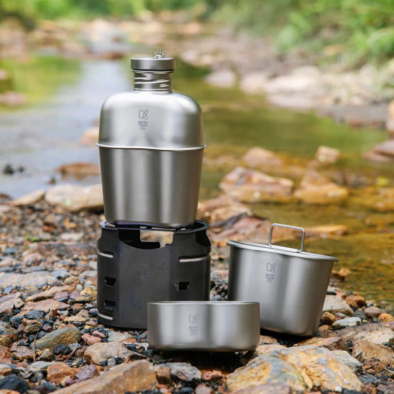 Keith All-in-One Titanium Camp - Ultralight Titanium Wood Stove Backpack review and price