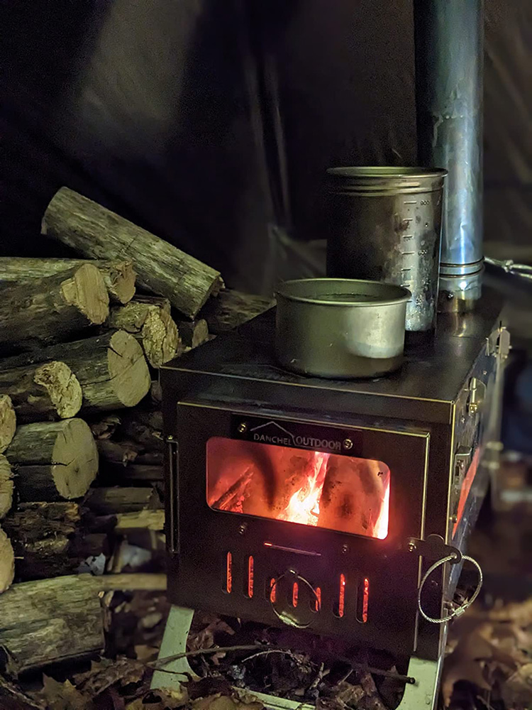 DANCHEL TSG Titanium Tent Stov - Titanium Folding Wood Stove Tent review and price