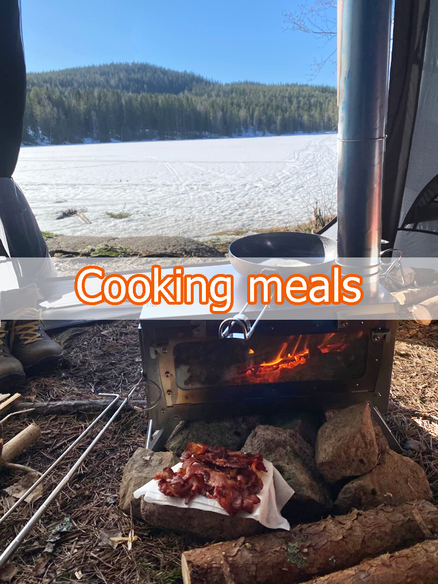 DANCHEL TSG Titanium Tent Stov - Titanium Folding Wood Stove Tent review and price