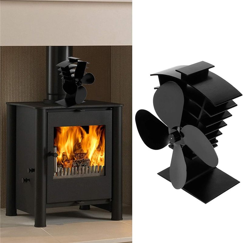NEWAA73 Aluminum Temperature W - Stove Fan Heat Powered 4 Blade review and price