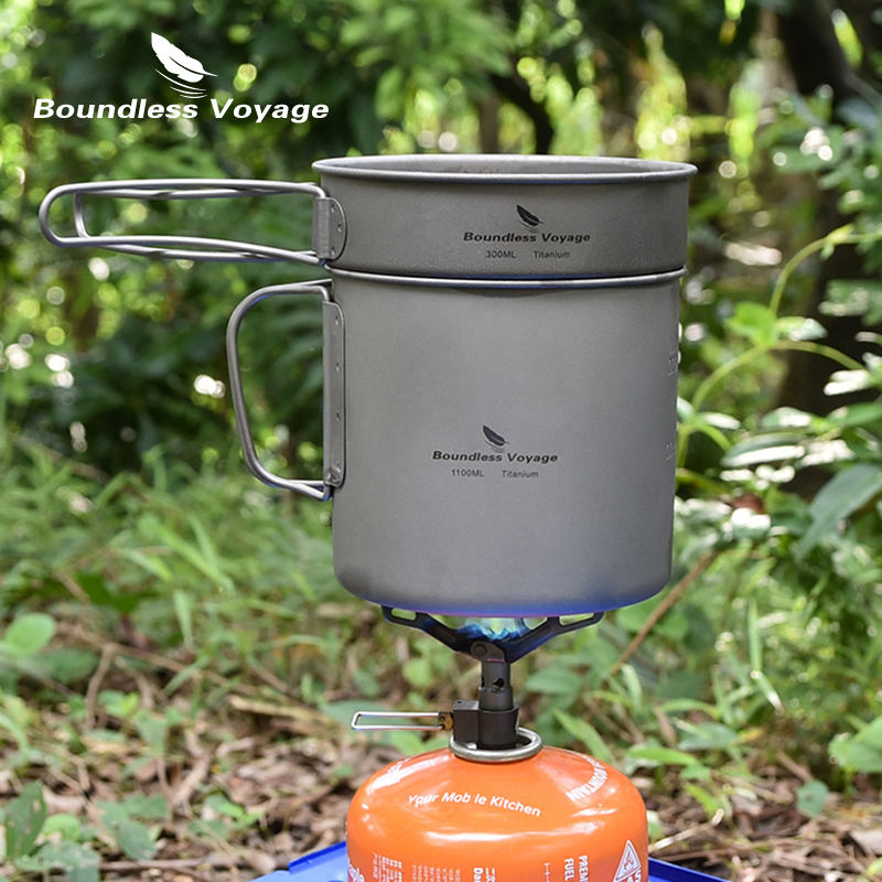 Titanium Camping Cooking Set w - Titanium Cooking Pot Pan Mess Kit review and price