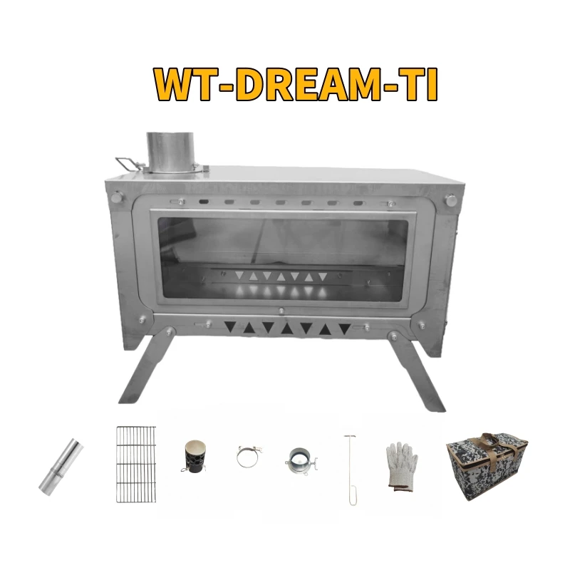 WT-Dream-Ti Titanium furnace P - Titanium Folding Wood Stove Tent review and price