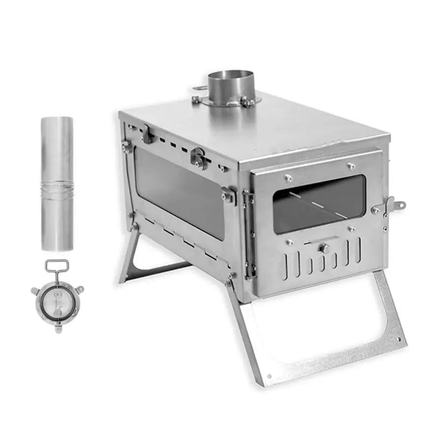 Camping Kitchen Quick Assembly - Titanium Folding Wood Stove Tent review and price