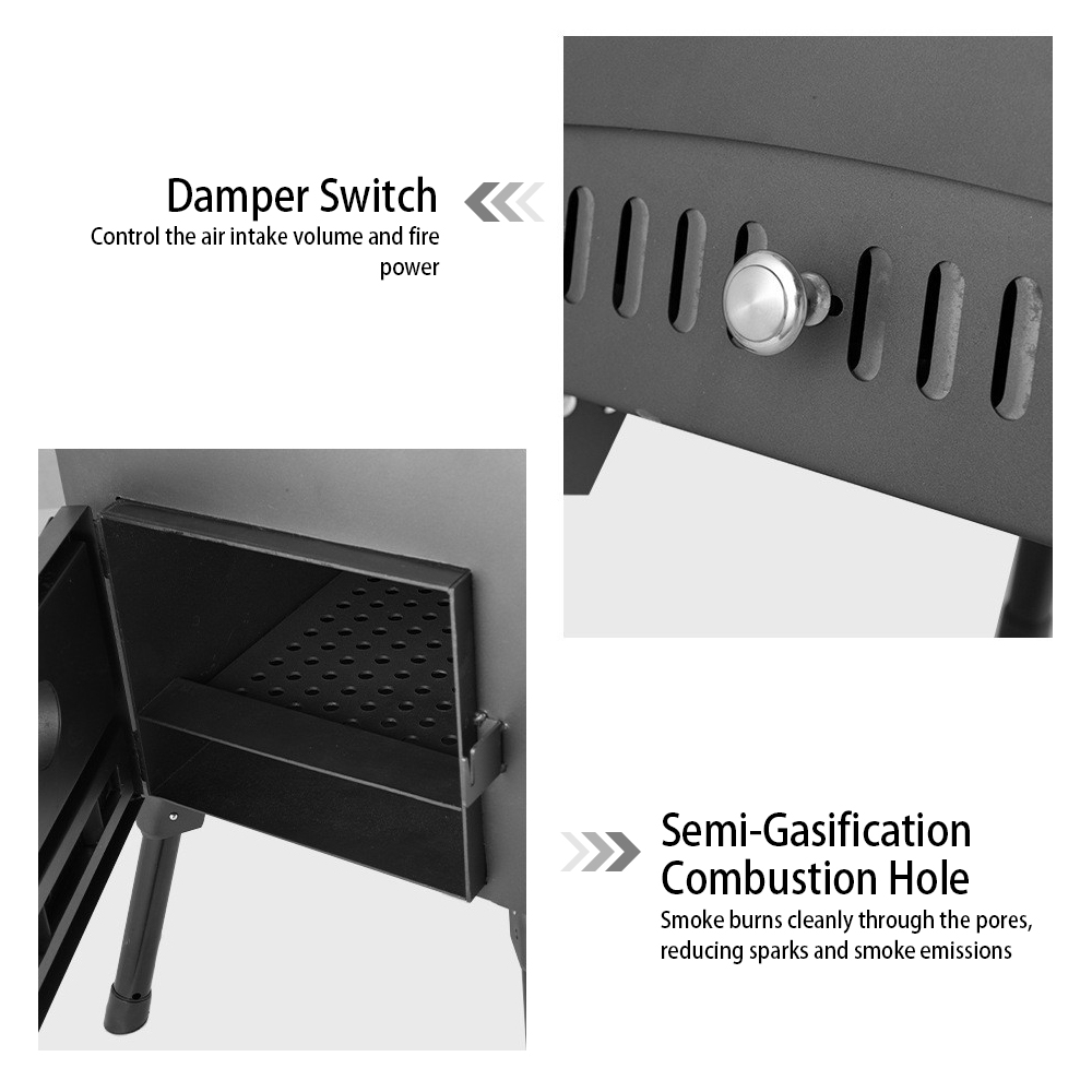 Outdoor Camping Wood-burning S - Titanium Wood Stove Glass Window review and price