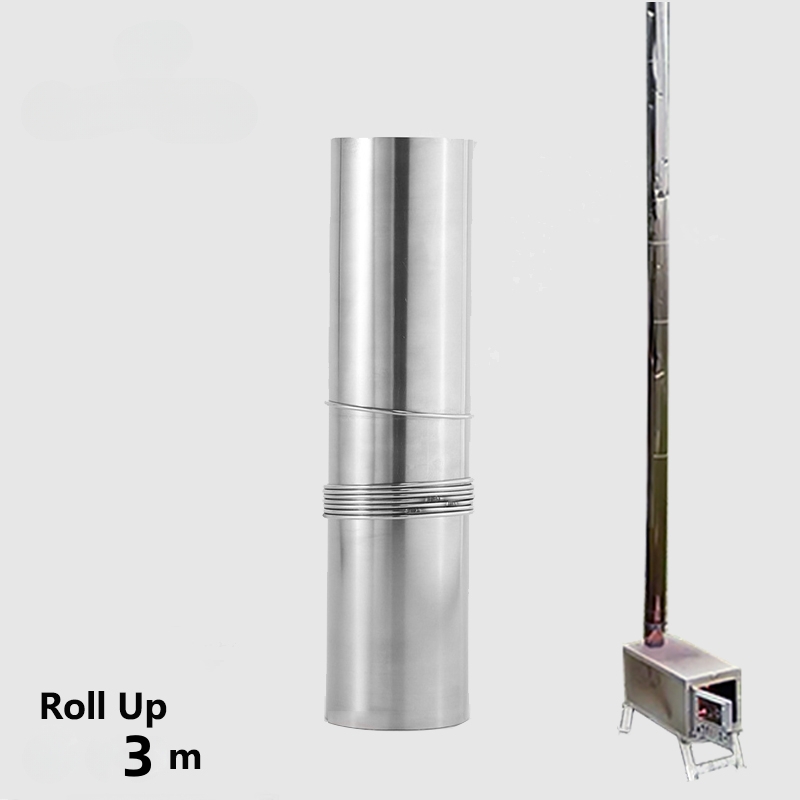 Hand‑Rolled Titanium Chimney P - Hot Tent Wood Stove With Chimney Pipe review and price