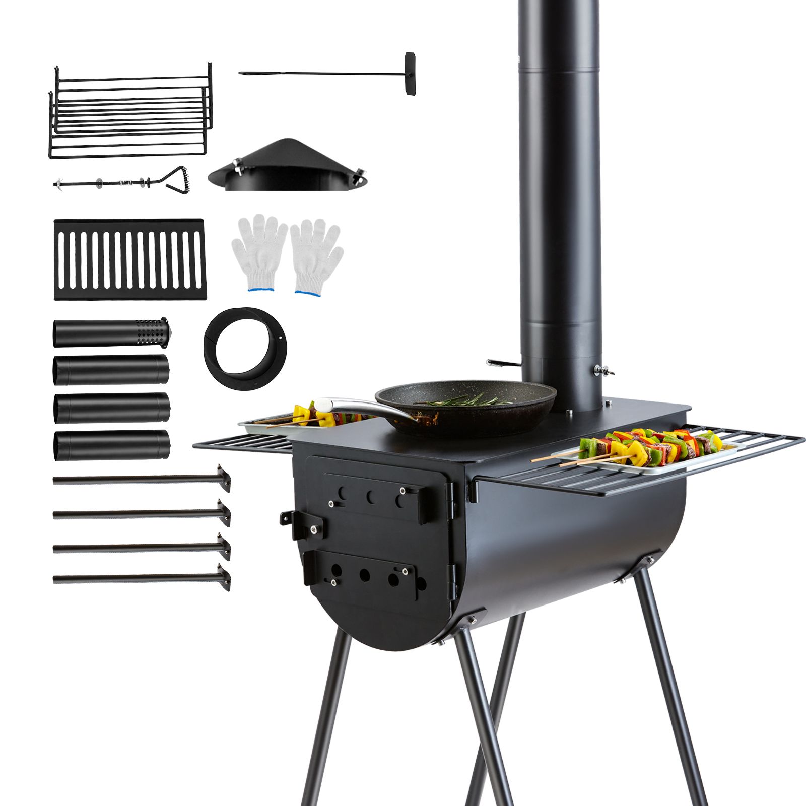 Wood Stove, 118 inch, Alloy St - Hot Tent Wood Stove With Chimney Pipe review and price