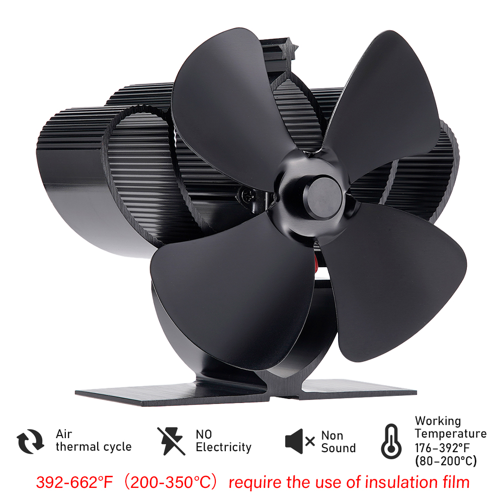 Mini Stove Fan 4 Blade Heat Po - Stove Fan Heat Powered 4 Blade review and price