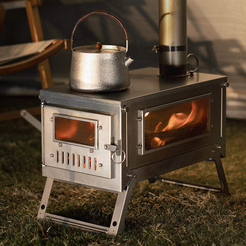 Titanium Outdoor Camping Tent  - Titanium Folding Wood Stove Tent review and price