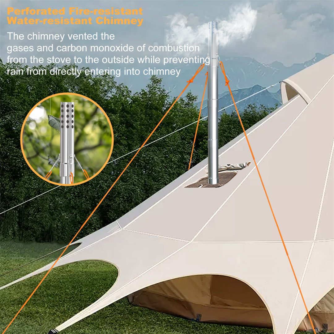 Hot Tent Stove, Stainless Stee - Hot Tent Wood Stove With Chimney Pipe review and price