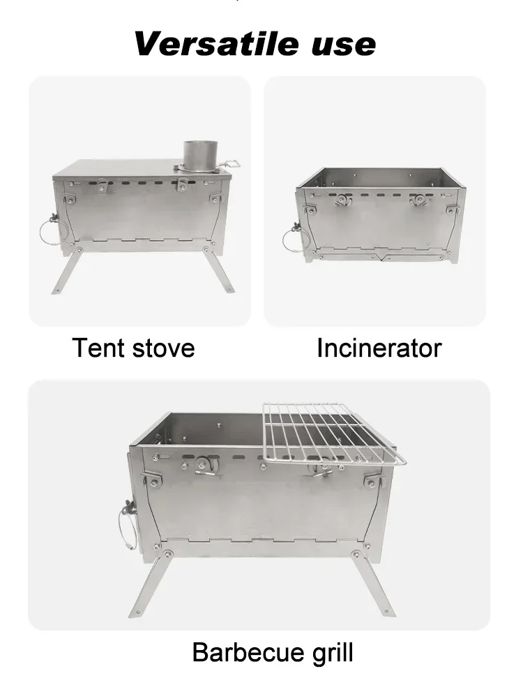 Titanium Wood Burning Stove Po - Hot Tent Wood Stove With Chimney Pipe review and price