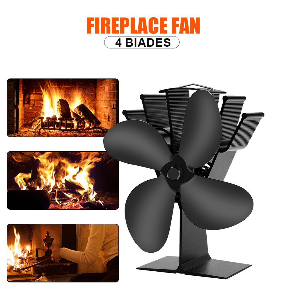 4-Blade Heat Powered Stove Fan - Stove Fan Heat Powered 4 Blade review and price