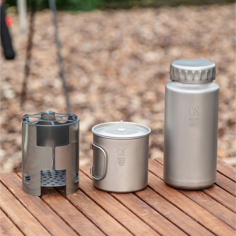 KEITH Ultralight Pure Titanium - Ultralight Titanium Wood Stove Backpack review and price