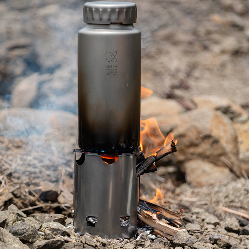KEITH Ultralight Pure Titanium - Ultralight Titanium Wood Stove Backpack review and price