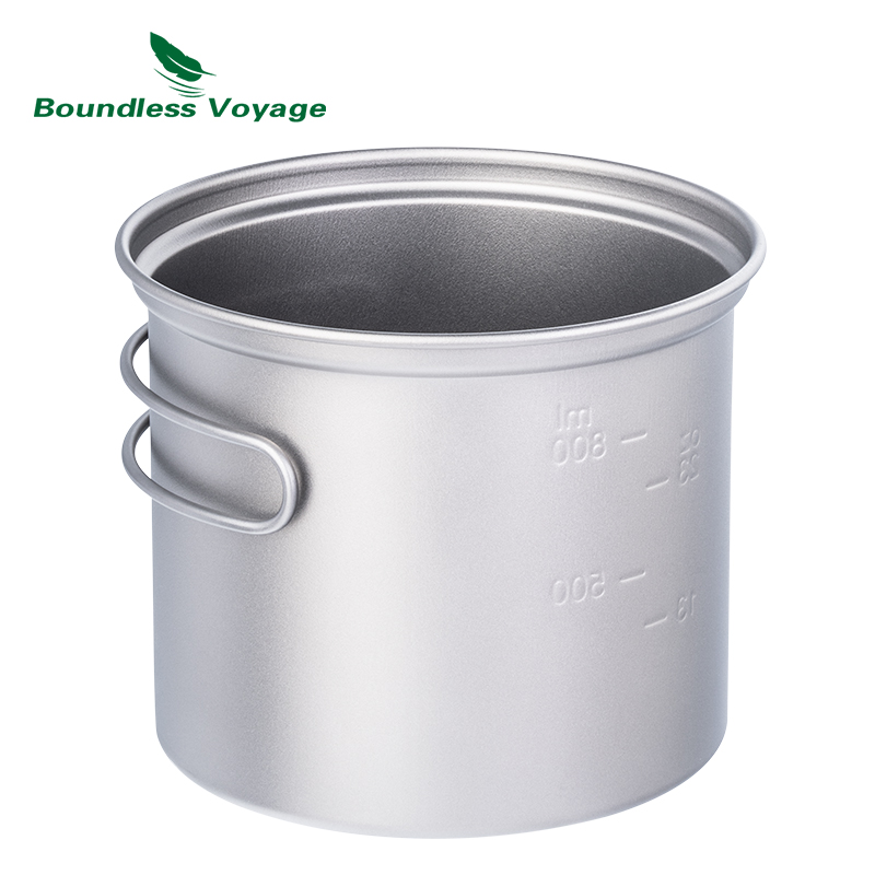 Boundless Voyage Camping Titan - Titanium Cooking Pot Pan Mess Kit review and price
