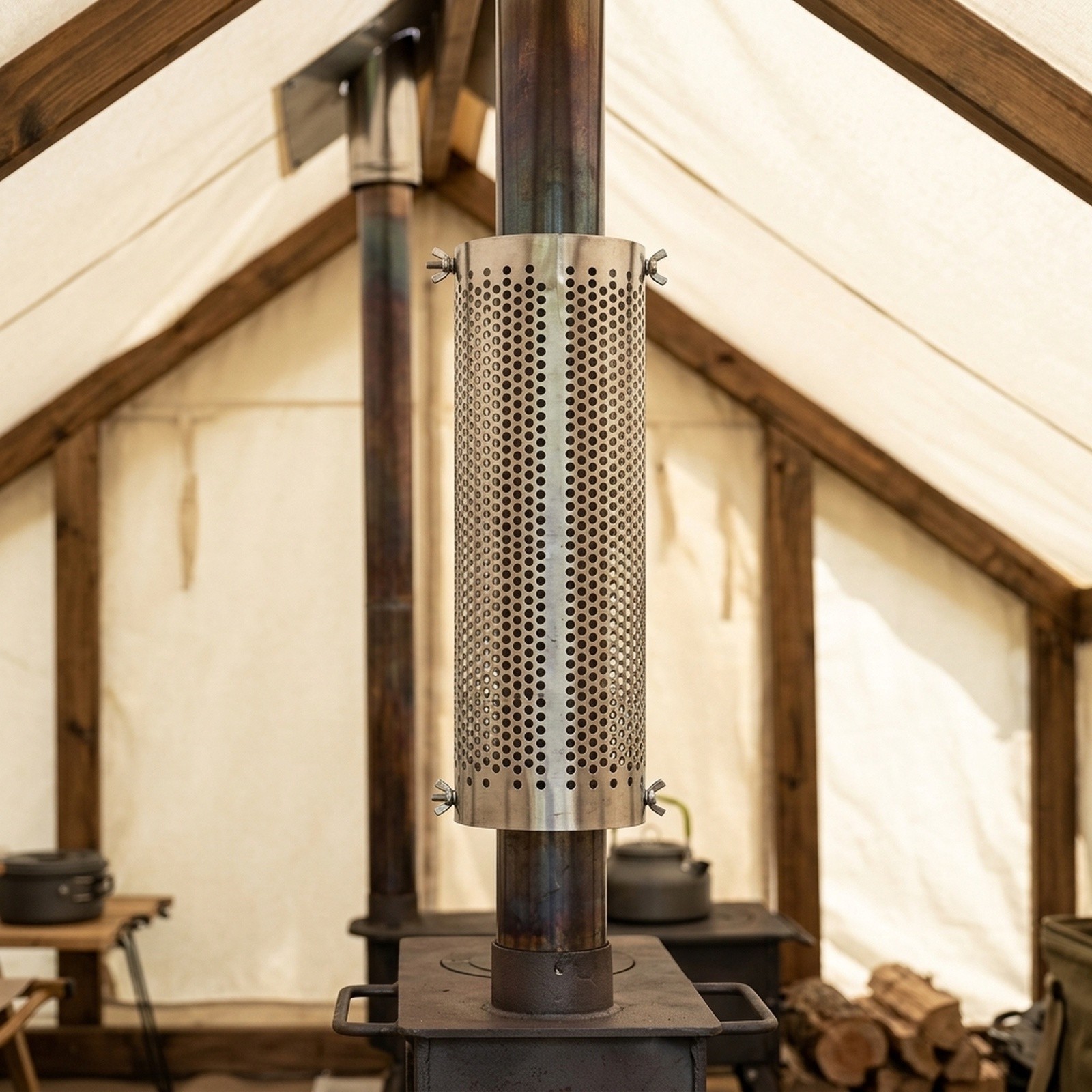 Stainless Steel Camping Tent S - Hot Tent Wood Stove With Chimney Pipe review and price