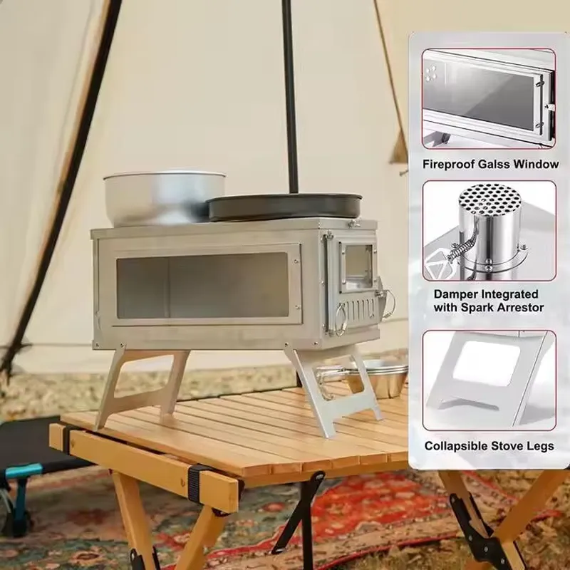 Portable Titanium Tent Stove F - Titanium Folding Wood Stove Tent review and price