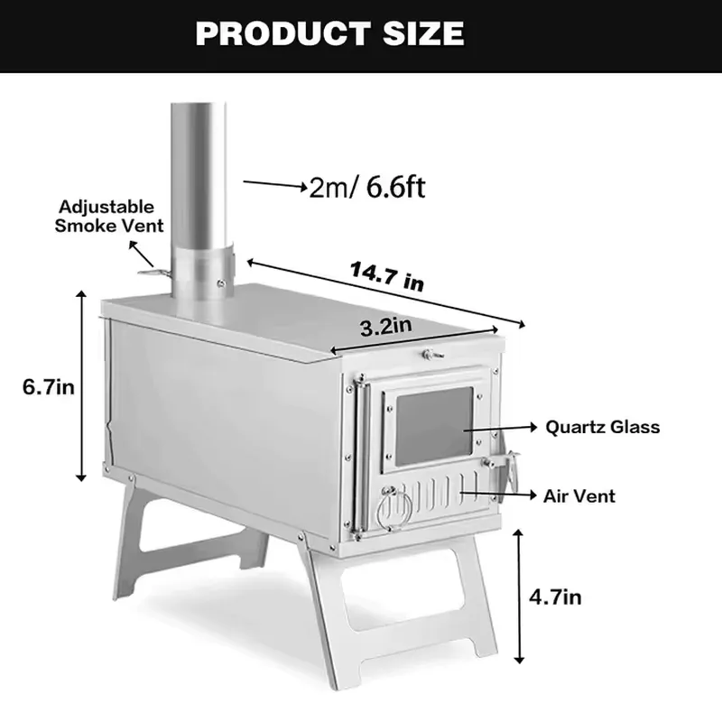 Portable Titanium Tent Stove F - Titanium Folding Wood Stove Tent review and price