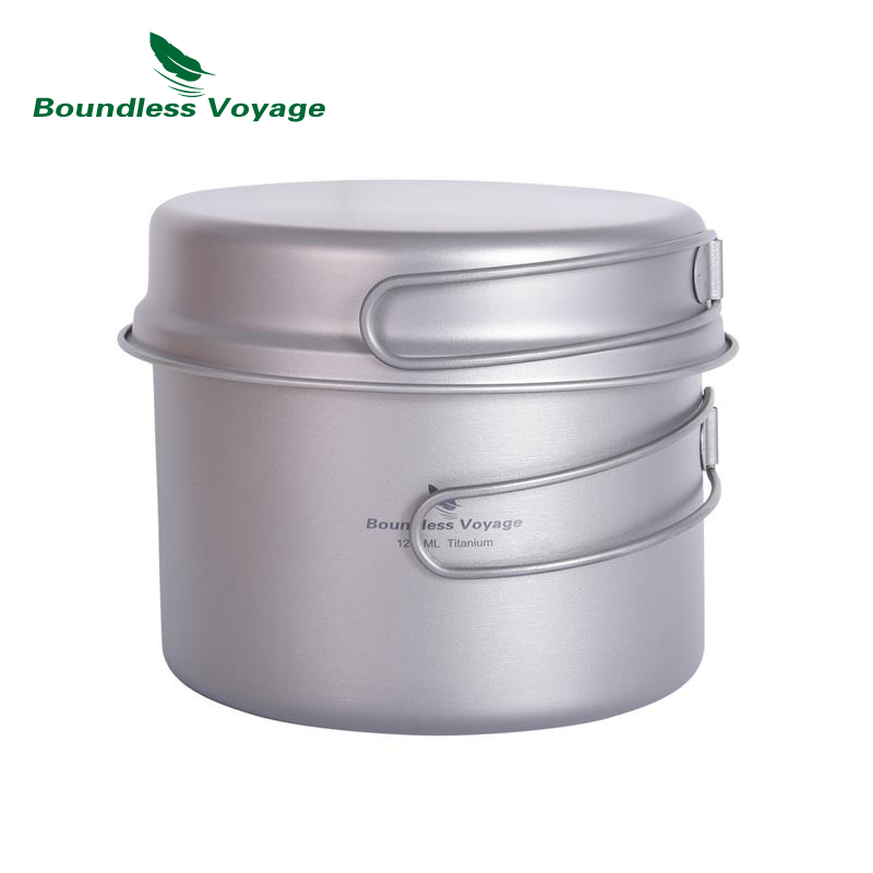 Boundless Voyage Titanium Pot  - Titanium Cooking Pot Pan Mess Kit review and price