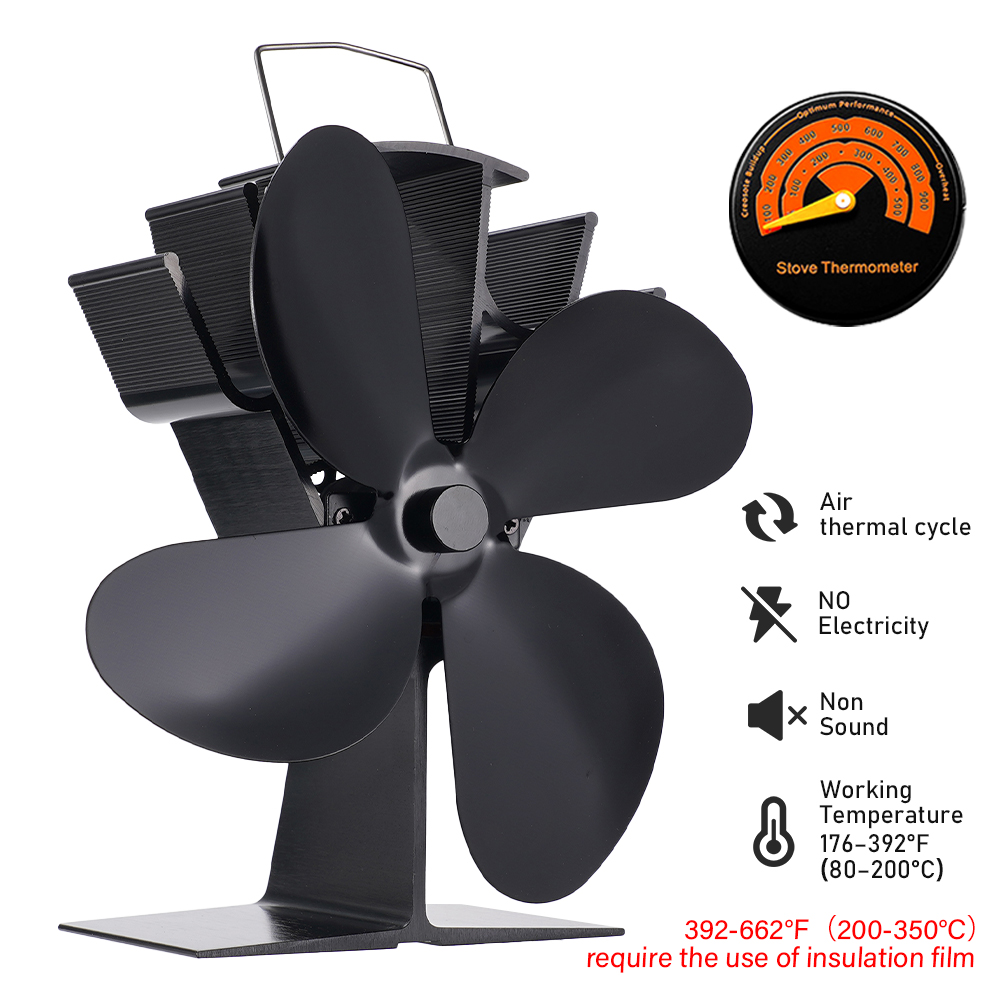4 Blade Heat Powered Stove Fan - Stove Fan Heat Powered 4 Blade review and price