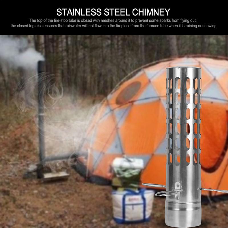 Tent Stove Chimney Pipe Stainl - Tent Stove Pipe Spark Arrestor Cap review and price