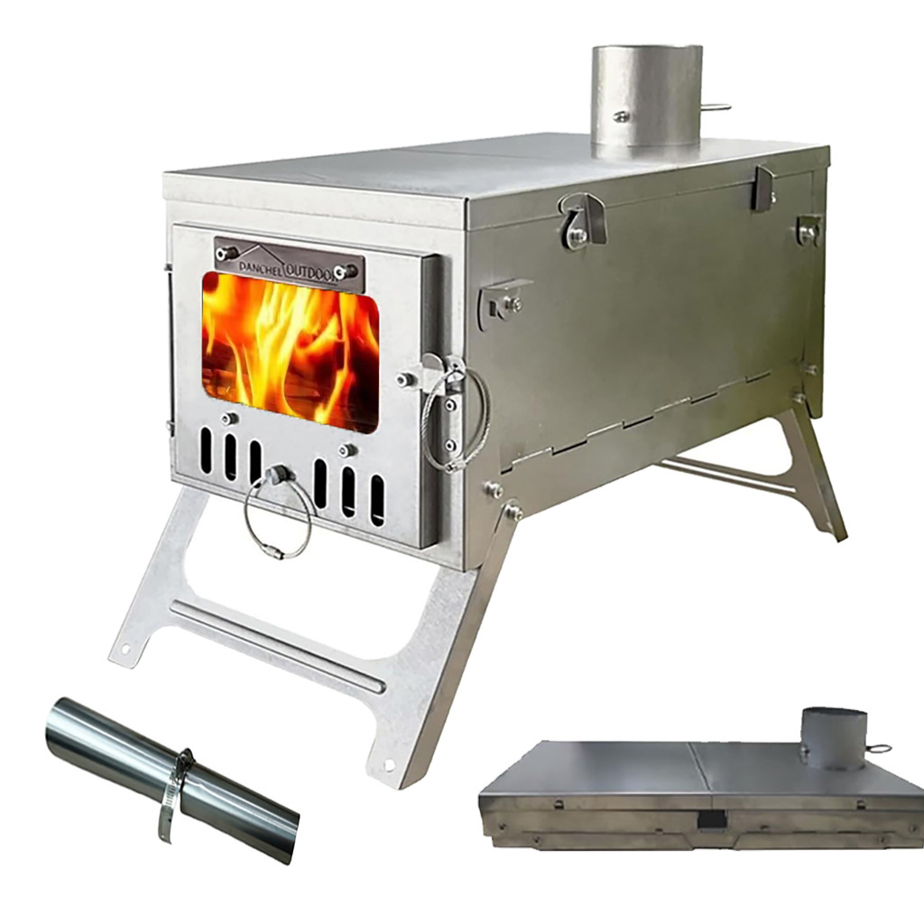 DANCHEL T6 Titanium Stove Fold - Ultralight Titanium Wood Stove Backpack review and price