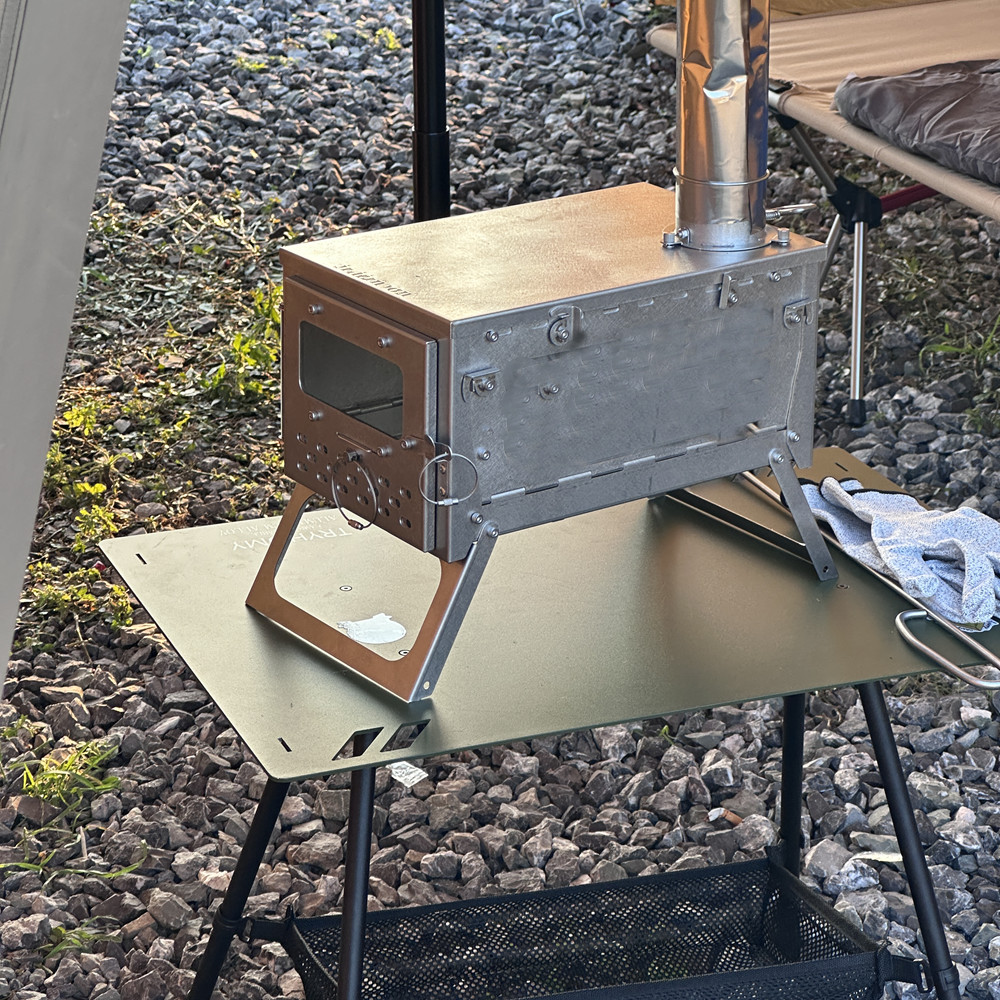 Outdoor Folding Tent Heater Po - Titanium Folding Wood Stove Tent review and price