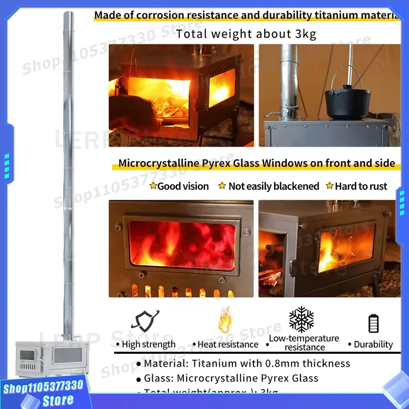 Portable Titanium Wood Stove U - Ultralight Titanium Wood Stove Backpack review and price
